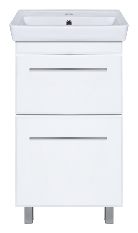 Тумба под раковину Misty Элен 50 с 2 ящ. белая