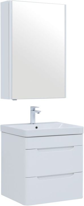 Мебель для ванной Aquanet София 60 белый глянец (2 ящика) 00274197