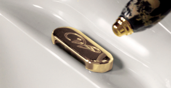 Заглушка для перелива Kerasan Waldorf, цвет золото 811391oro