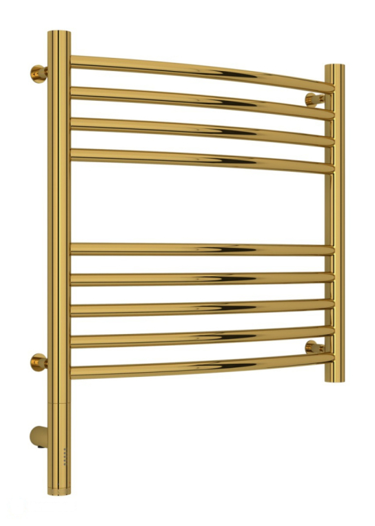 Электрический полотенцесушитель Сунержа Богема 3.0 выгнутая 500x500 МЭМ Лев. золото (03-5802-5050)