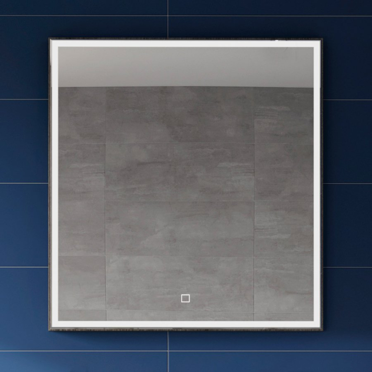 Зеркало Aquanet Rosso 75 дуб рошелье с подсветкой сенсор на корпусе (00267405)