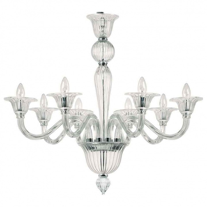 Подвесная люстра Ideal Lux Brigitta BRIGITTA SP8 TRASPARENTE