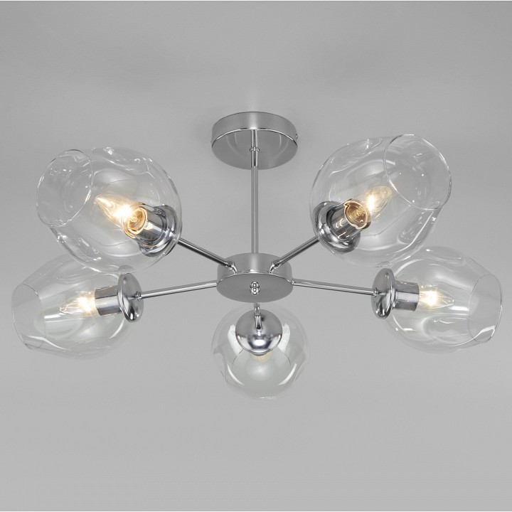 Люстра на штанге Eurosvet Polla 30154/5 хром