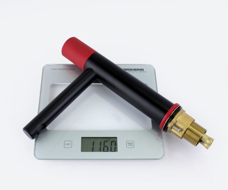 Смеситель низкий AVANGARDE черный, красный (2010RH)