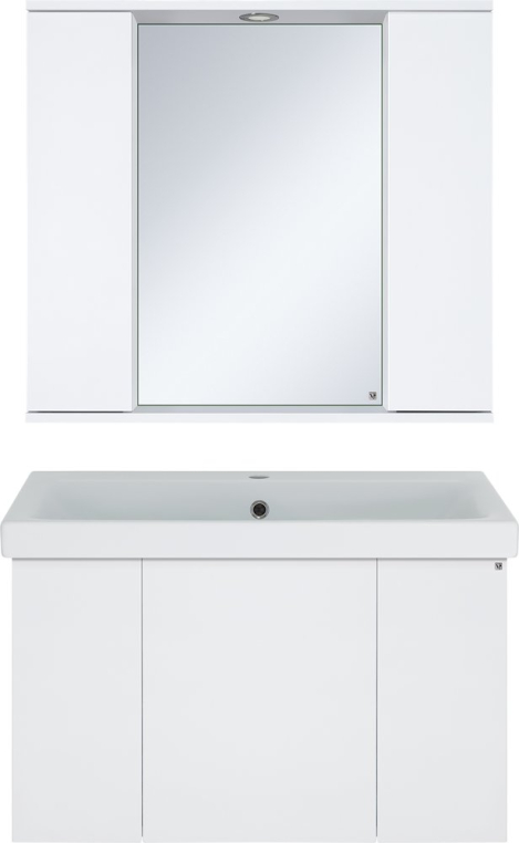 Комплект мебели Misty Лира 80 подвесная (Пр-Лир06080-50По+S-UM-MOD80/1+П-Лир04080-013)