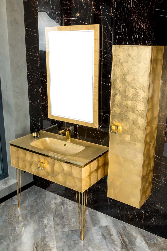 Столешница стекло 80см моноблок Поталь