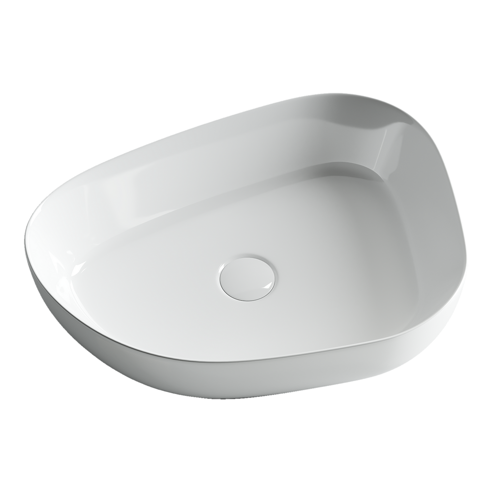 Накладные раковины CERAMICANOVA CN5003 Умывальник чаша накладная неправильной формы Element 550*400*140мм