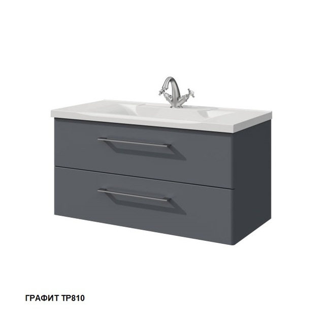 Тумба под раковину Caprigo Accord 90 см графит 2218-TP810