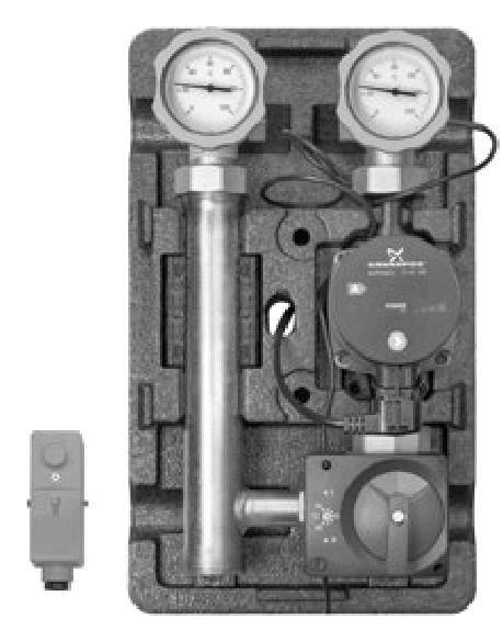 Насосная группа Meibes MK 1"" электронный термостат 20-80С с насосом Wilo Stratos Para 25/1-7 (ME 45 890.51 WI)