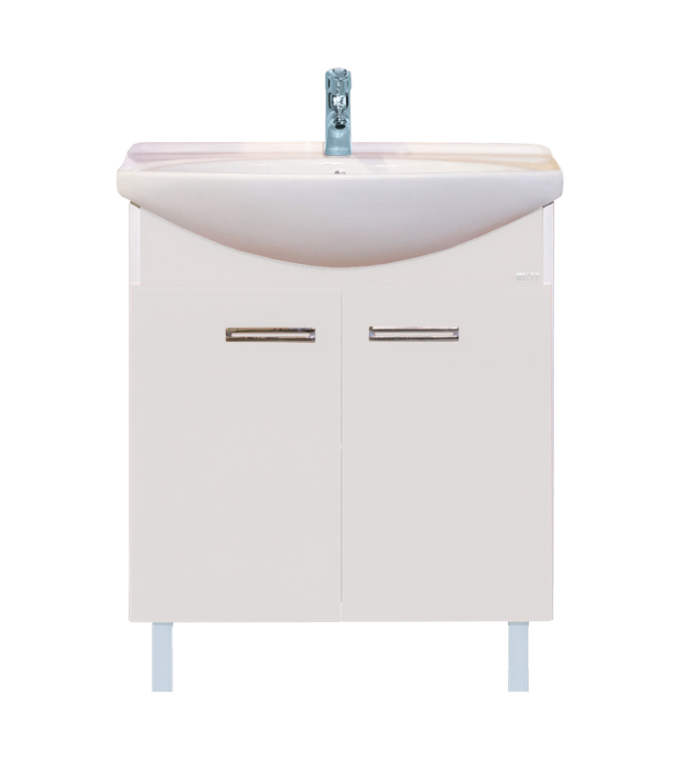 Тумба под раковину Misty Джулия 75 прямая белая White