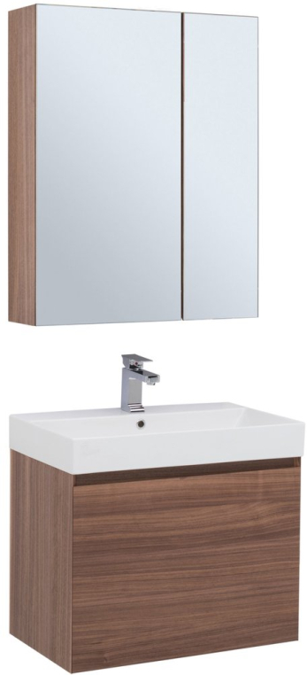 Комплект мебели Aquanet Нью-Йорк 70 орех (00203946+00198207+00203952)