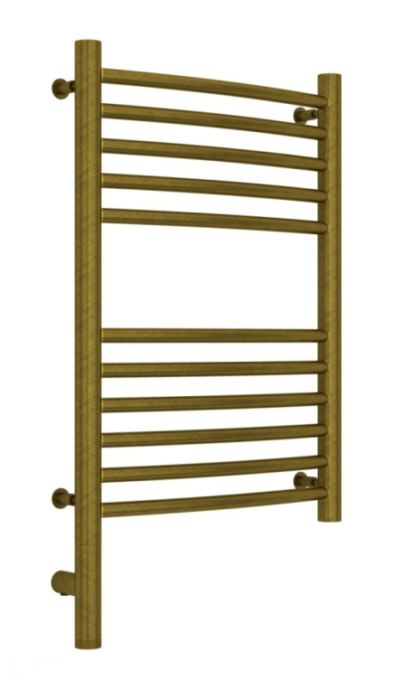 Электрический полотенцесушитель Сунержа Богема 3.0 выгнутая 600x400 МЭМ Лев. состаренная бронза (05-5802-6040)