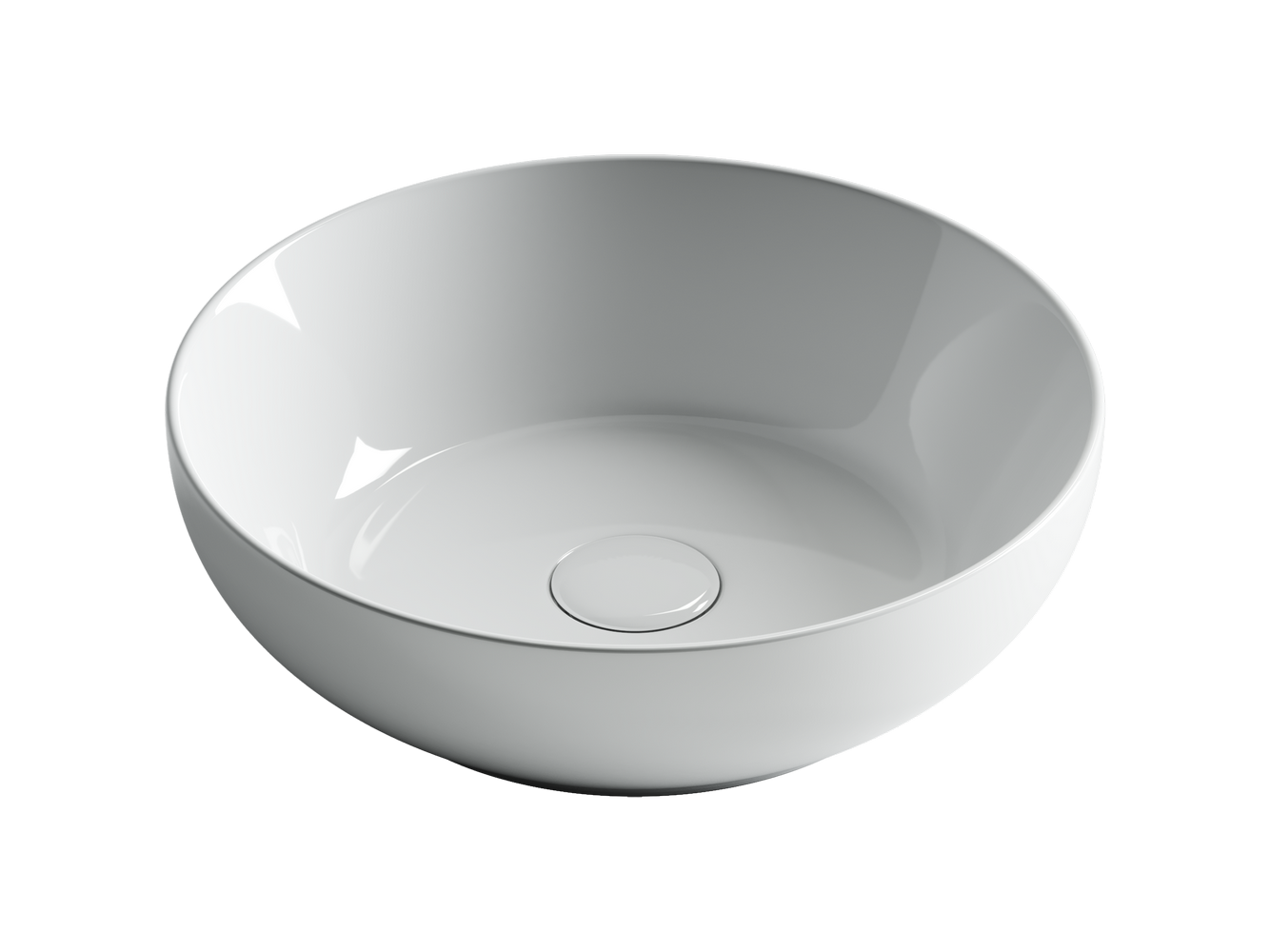 Накладные раковины CERAMICANOVA CN6020 Умывальник чаша накладная круглая Element 370*370*110мм
