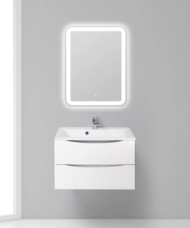 Раковина BelBagno Marino 75 прямоугольная (BB750/450-LV-MR-PR)