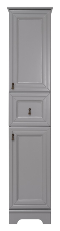 Шкаф-пенал Misty Лувр 35 с 1 ящ. правый серый