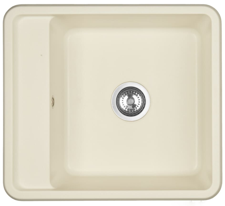 Мойка для кухни Aquaton Беллис 57 1A724932BS240 из литого мрамора, жемчуг