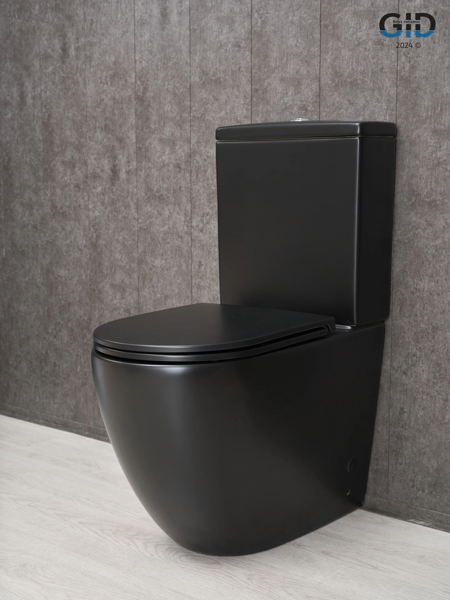 Унитаз напольный Gid Tn2188Bm 62250Y черный матовый 62.5x38.5x84