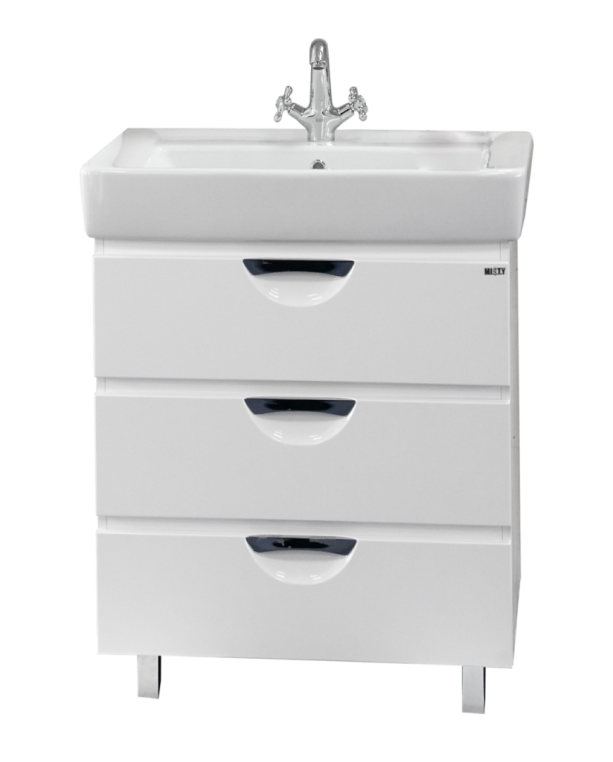 Тумба Misty Жасмин П-Жас01060-0113ЯДр белая с тремя ящиками
