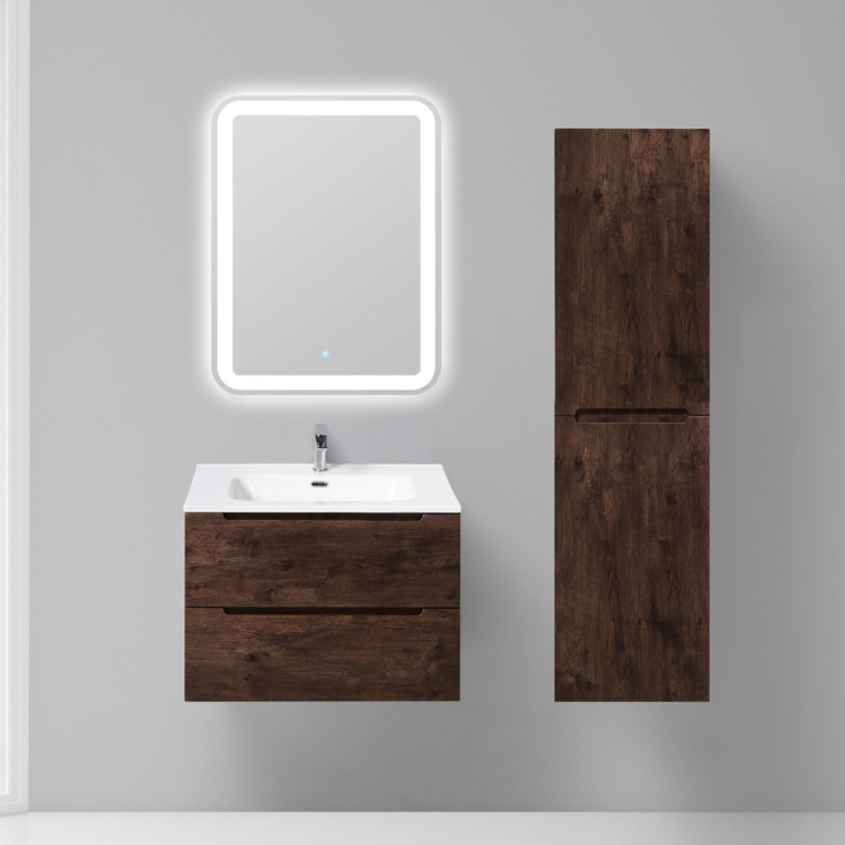 Комплект мебели BelBagno Etna 70 rovere moro (ETNA-700-2C-SO-RW-P+BB700ETL+SPC-CEZ-700-700-LED-BTN)