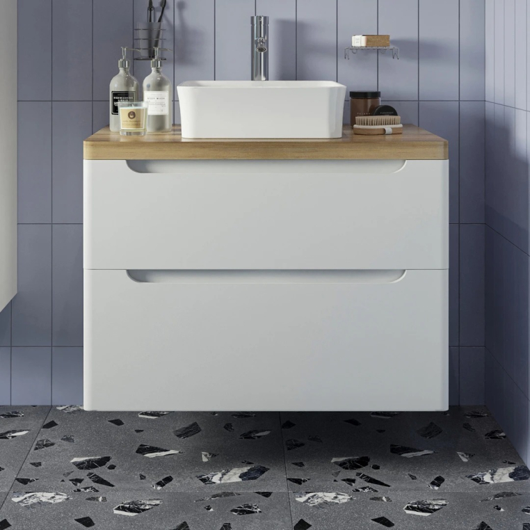 Тумба с раковиной Stworki Берген 80 белая