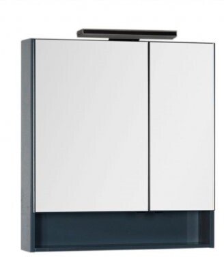 Зеркало-шкаф Aquanet Виго 80x86 00183362 сине/серый