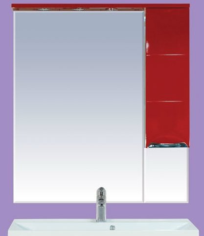 Зеркальный шкаф Misty Петра 75 П-Пет04075-041СвП