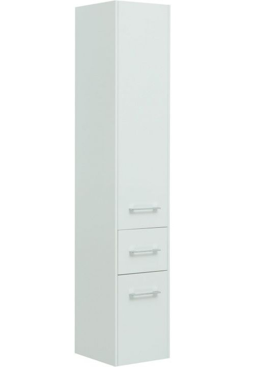 Шкаф-пенал Aquanet Августа белый (ручки хром) 00274147