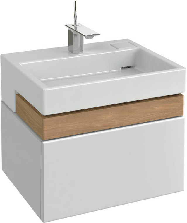 Тумба с раковиной Jacob Delafon Terrace 60 белый лак (EB1185-G1C+EXE112-00)