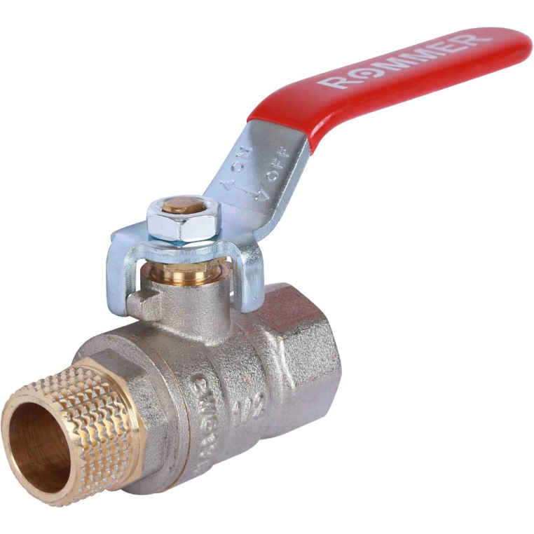 Шаровой кран ROMMER (RBV-0002-0210315) 1/2 ВН/НР, ручка рычаг
