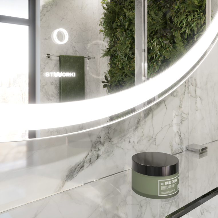 Зеркало круглое Stworki Мальмё 100 с подсветкой, сенсор на зеркале, круглое, настенное, российское (LED-00002463)