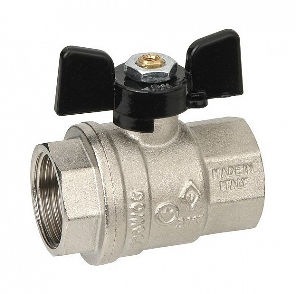 Кран шаровой Bugatti 1/2" BB (бабочка) серия Oregon 03020062 (03020062)