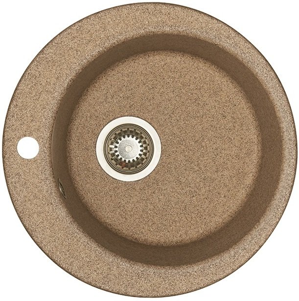 Мойка кухонная Aquaton Иверия круглая 480мм терракот 1A711032IV270