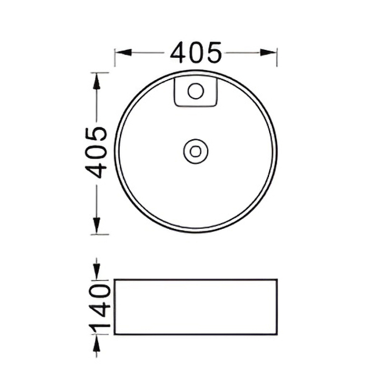 Раковина накладная Aquatek Европа 40x40 AQ5212-MB черный