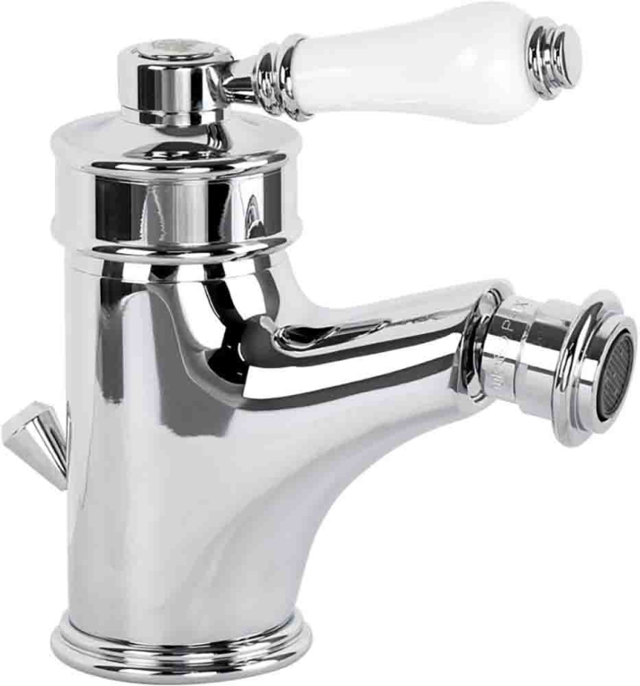 Смеситель для биде Migliore Ermitage 18618 ручка сверху белая хром