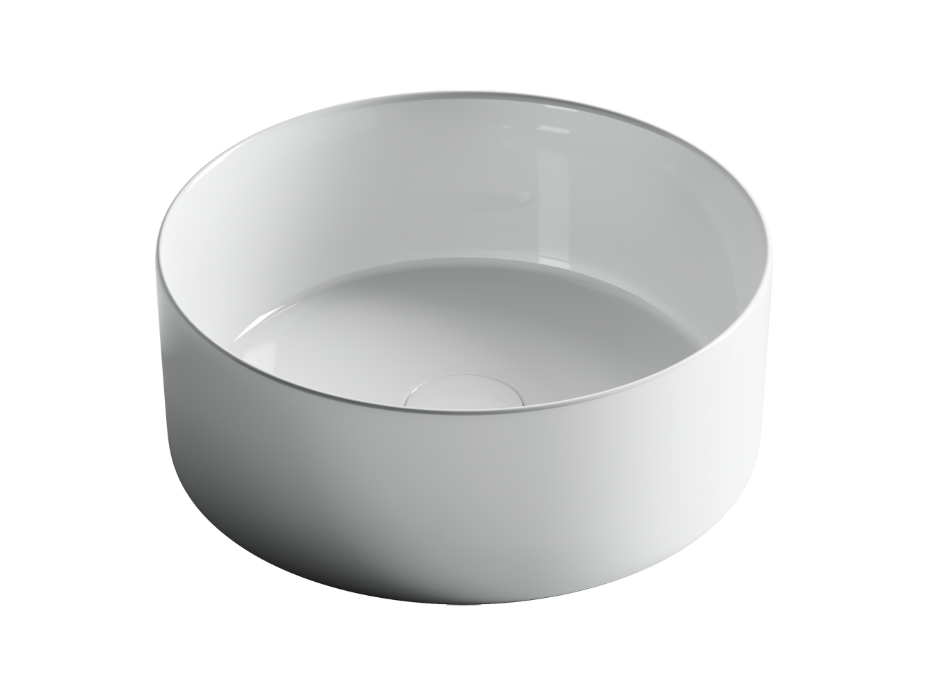 Накладные раковины CERAMICANOVA CN6032 Умывальник чаша накладная круглая Element 358*358*137мм