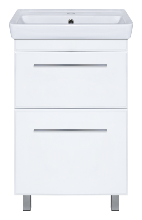 Тумба под раковину Misty Элен 55 с 2 ящ. белая