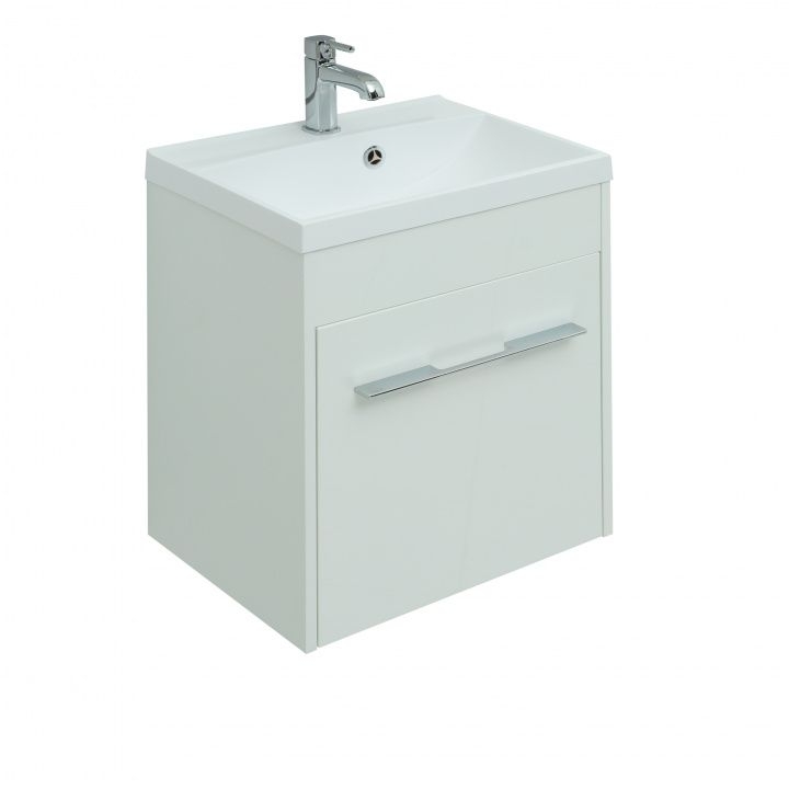 Тумба под раковину Aquanet Августа 50 белый (ручки хром) 00274140