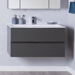 Тумба под раковину Aquanet Алвита 100 серый антрацит (00240112)