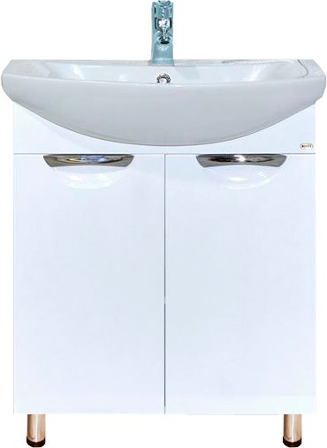 Тумба с раковиной Misty Лаванда 70 прямая (Э-Лав01070-011Пр+1.WH20.7.776)