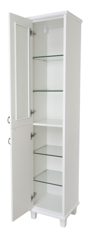 Шкаф-пенал Misty Версаль-35 П-Вер05035-011ВСЛ со стеклом, левый