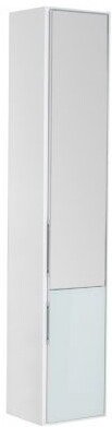 Шкаф-пенал для ванной Aquanet Гласс 35 см 00196962 белый