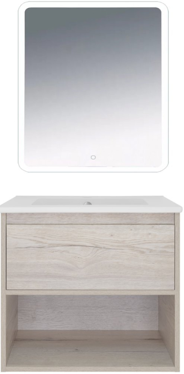 Комплект мебели Misty Дунай 60 дуб белый (П-Ду01060-31541Я+QDR60SLWB01+П-Дун04060-01)