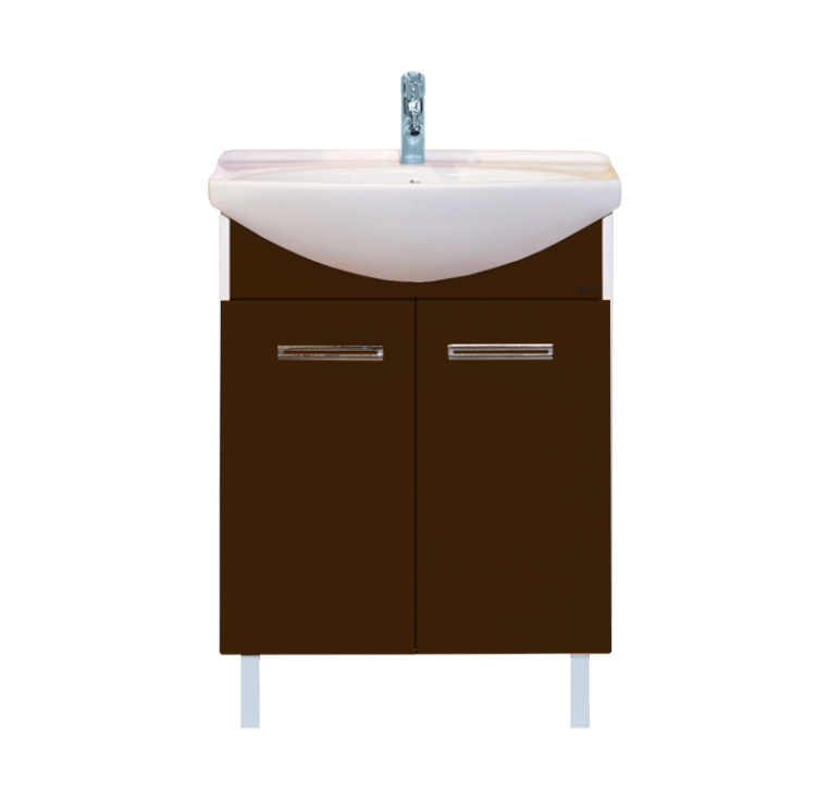 Тумба под раковину Misty Джулия 65 прямая коричневая