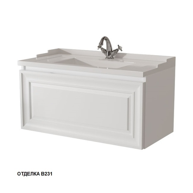 Тумба под раковину Caprigo Ponza 90 см белая 13513-В231
