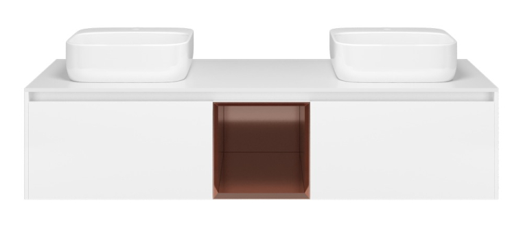 Тумба под раковину Misty Севан - 150 с 2 ящ. подвесная (П-Сев-01150-01)