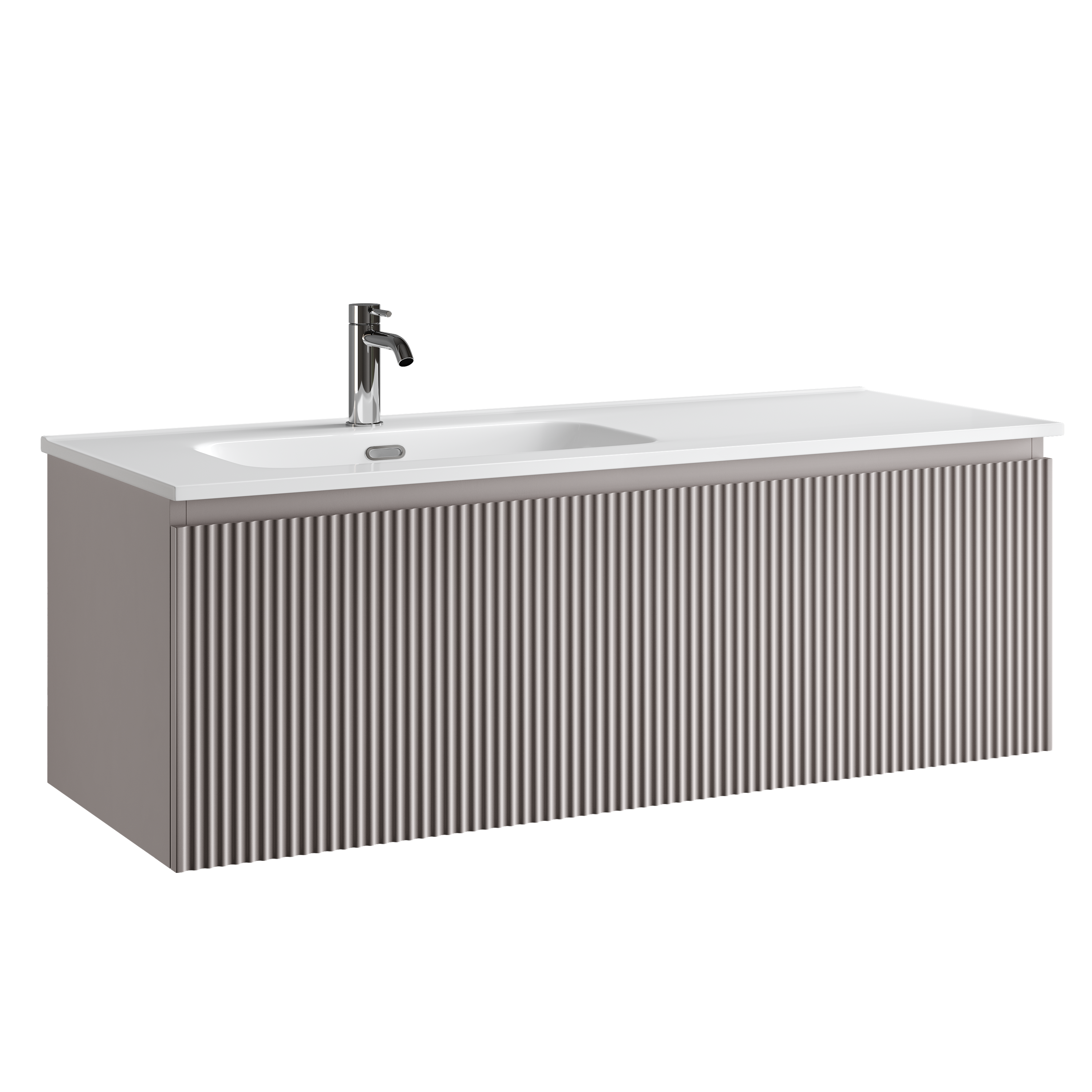 Тумба подвесная SANCOS Snob R 1.0 1195х445х406, c одним ящиком оснащенным доводчиками, Doha Soft , арт.SNR1.0120LSM