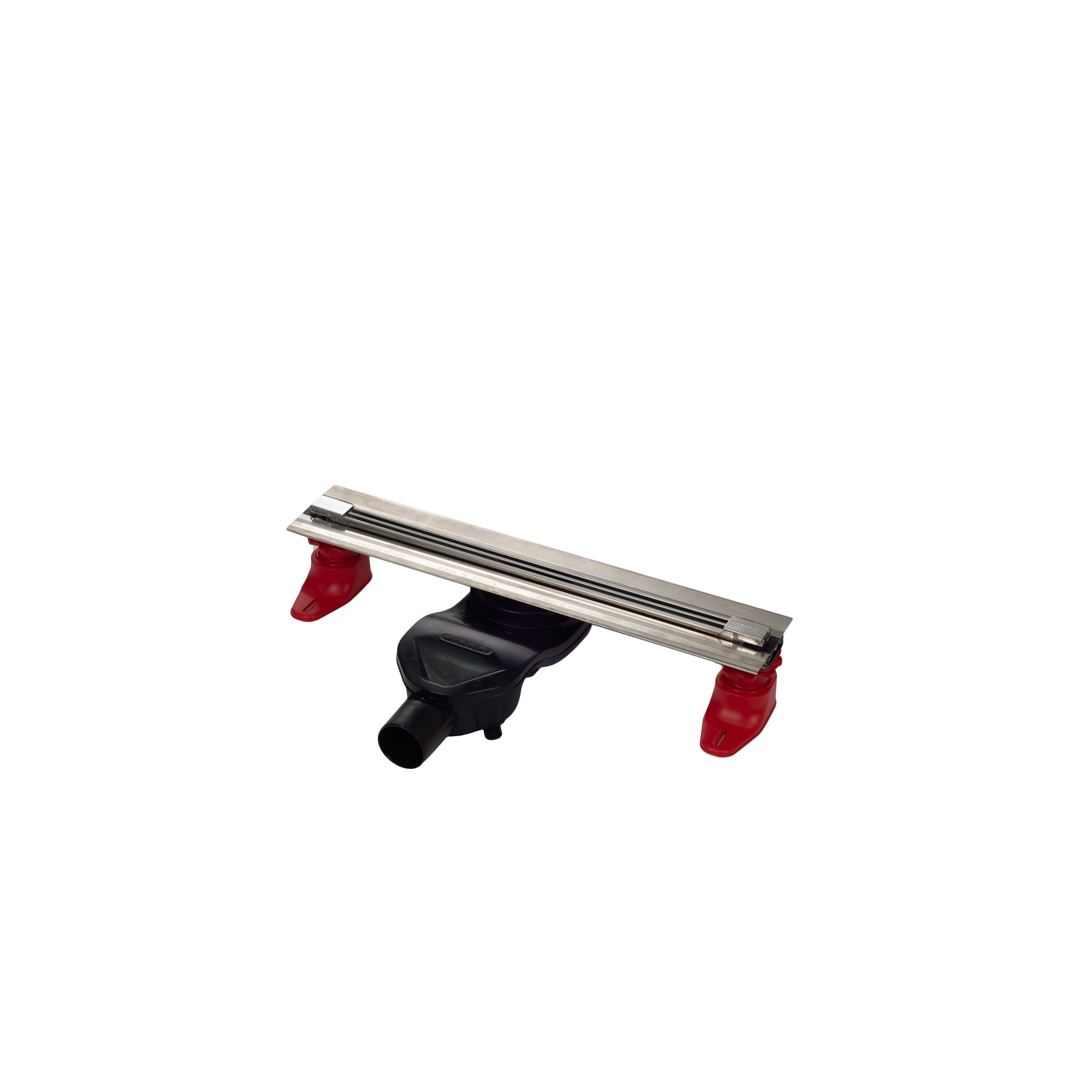 Желоб BERGES водосток SUPER Slim 400, хром глянец, S-сифон D50 H60 боковой