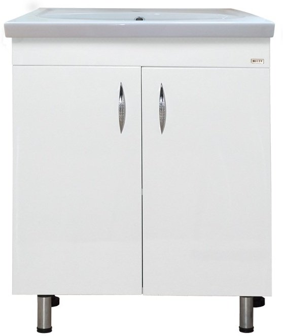 Тумба напольная прямая Misty Калипсо 70 Э-Кап01070-01Пр белая