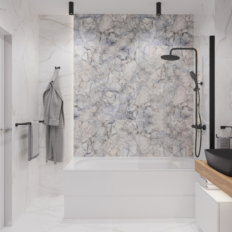 Мебель для ванной Stworki Ольборг 80 столешница дуб французский, без отверстий, с тумбой 50, с раковиной Vitra Shift черной