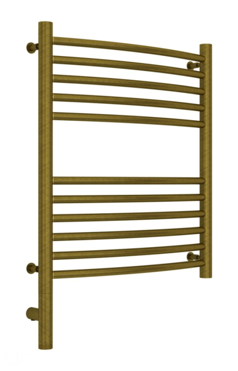 Электрический полотенцесушитель Сунержа Богема 3.0 выгнутая 600x500 МЭМ Лев. состаренная бронза (05-5802-6050)